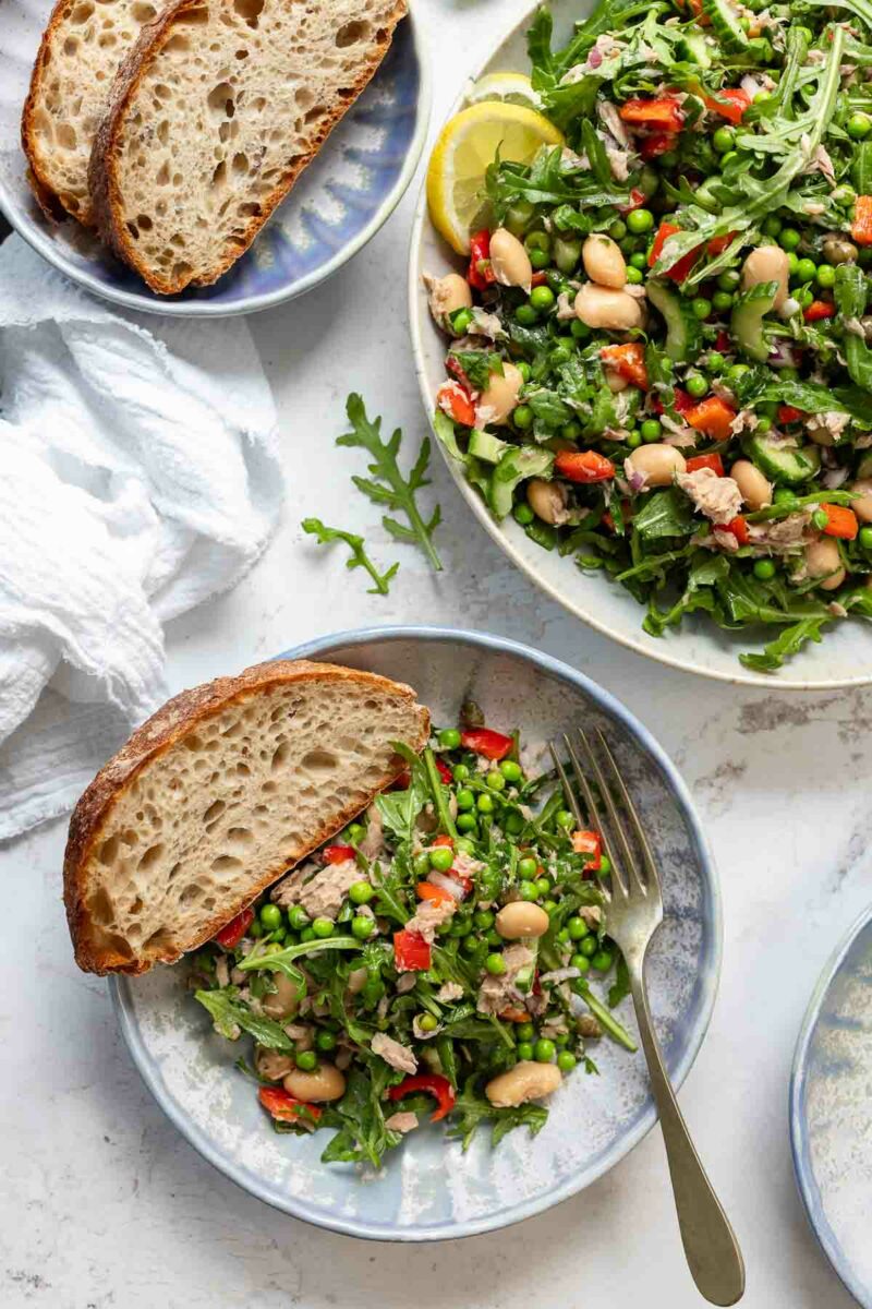 Mediterranean Tuna White Bean Salad