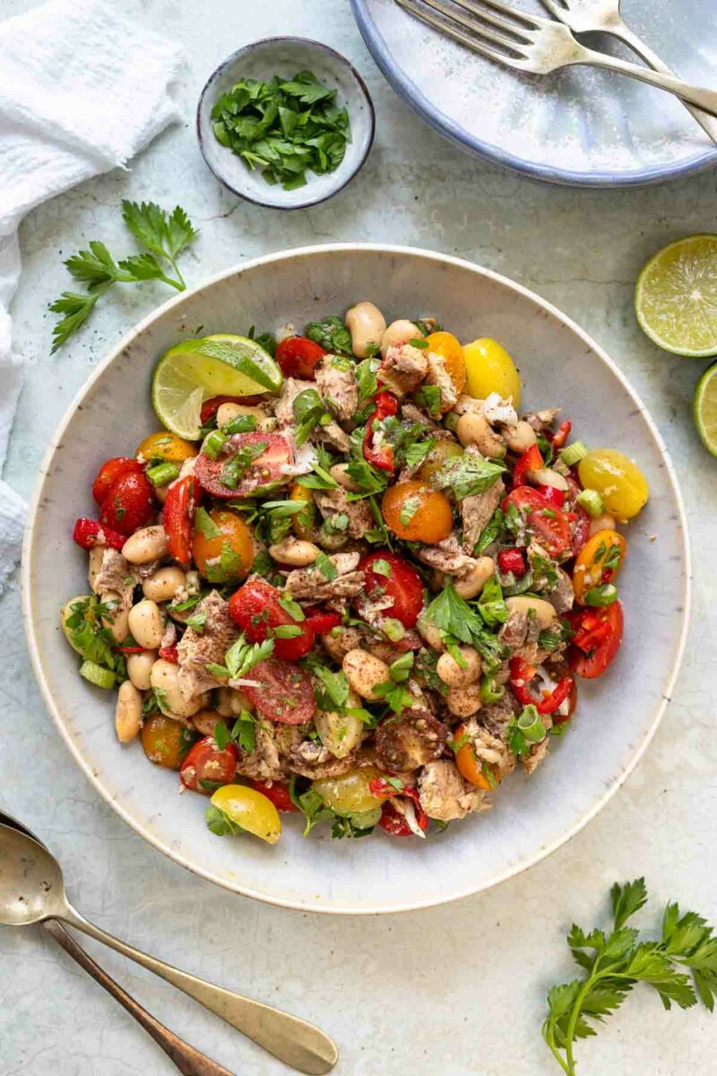 Mediterranean Sardine and White Bean Salad