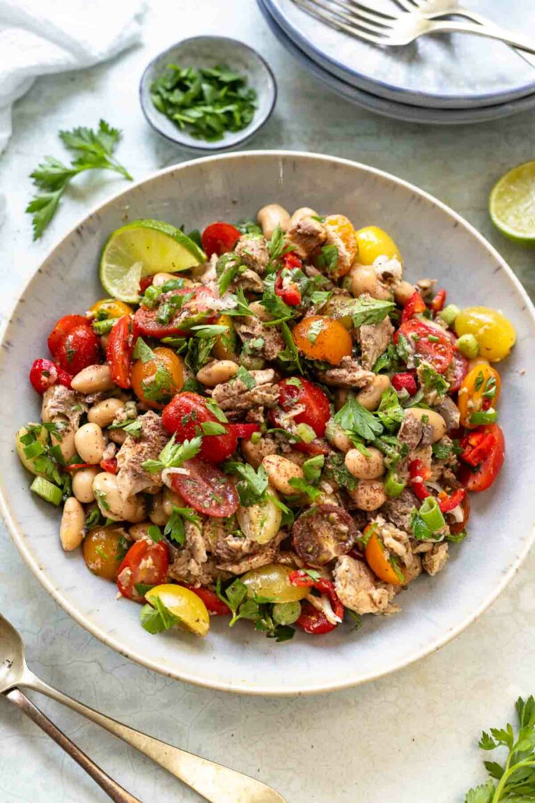 Sardinen Salat mit weißen Bohnen