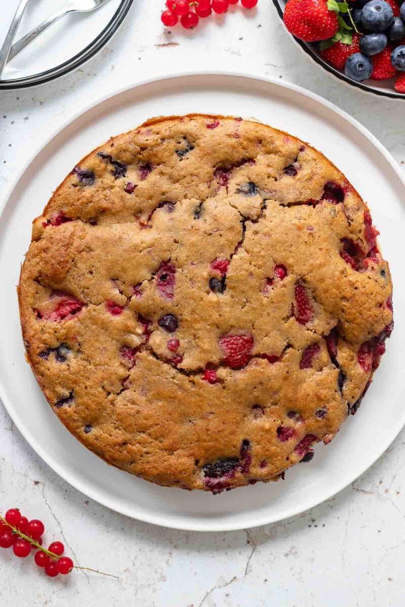 Mixed Berry Cake with Buttermilk