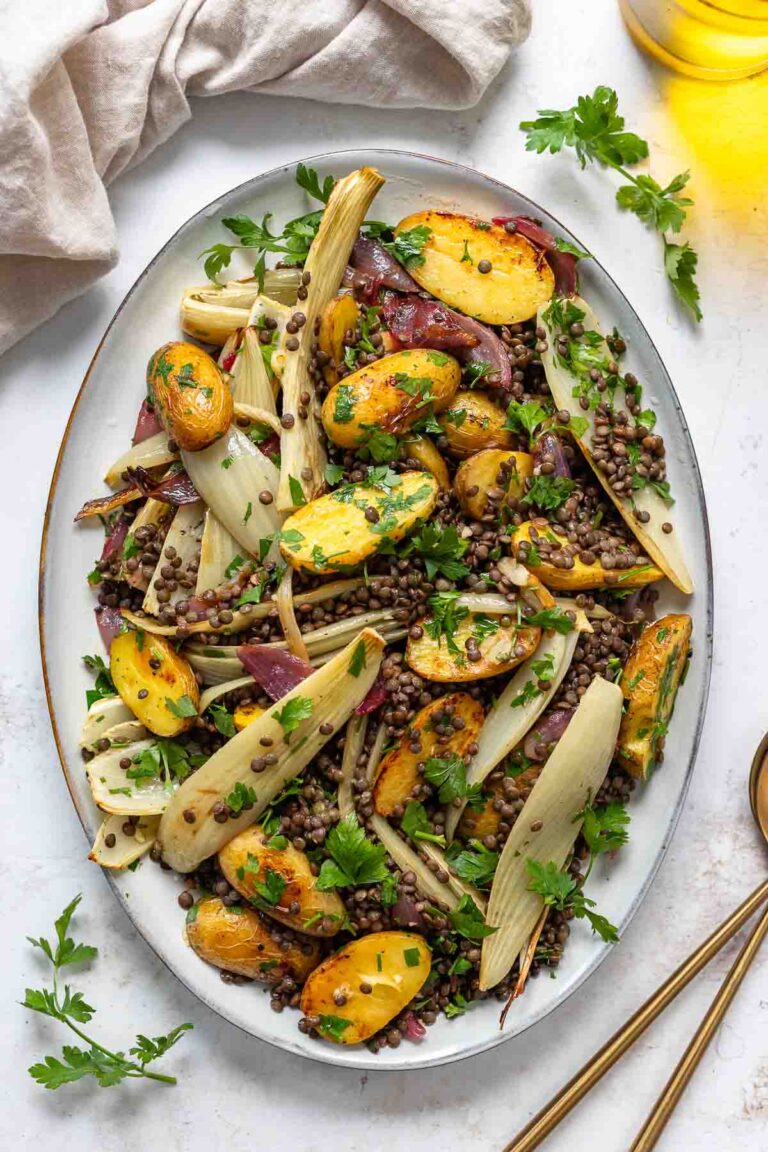 Roasted Fennel, Potato & Puy Lentil Salad