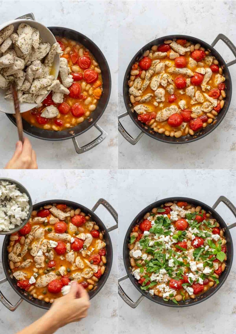 Zubereitung Hähnchenbrust mit Weißen Bohnen und Tomaten